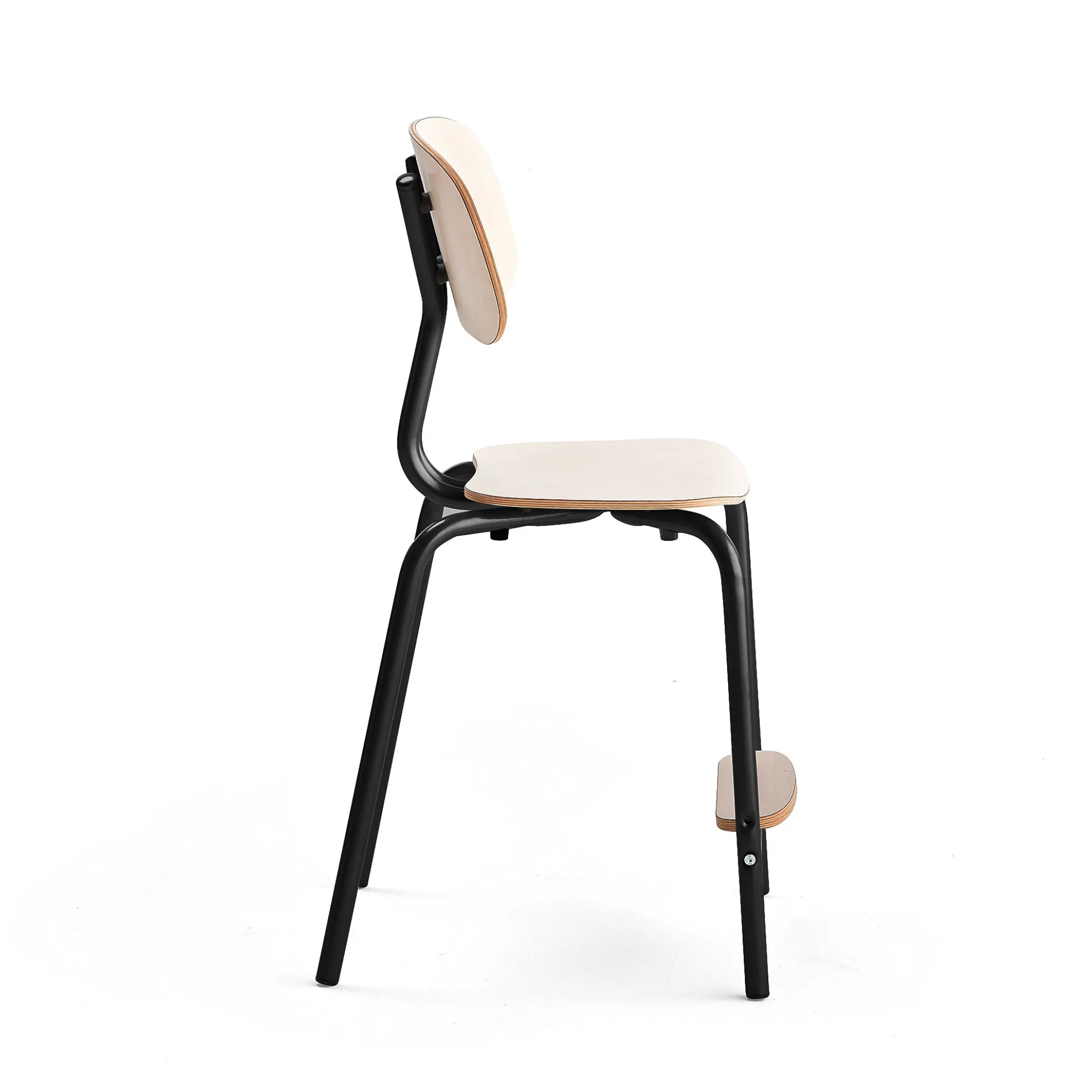 Oppilastuoli YNGVE Jalat, antrasiitinharmaa, koivu, korkeus: 520 mm