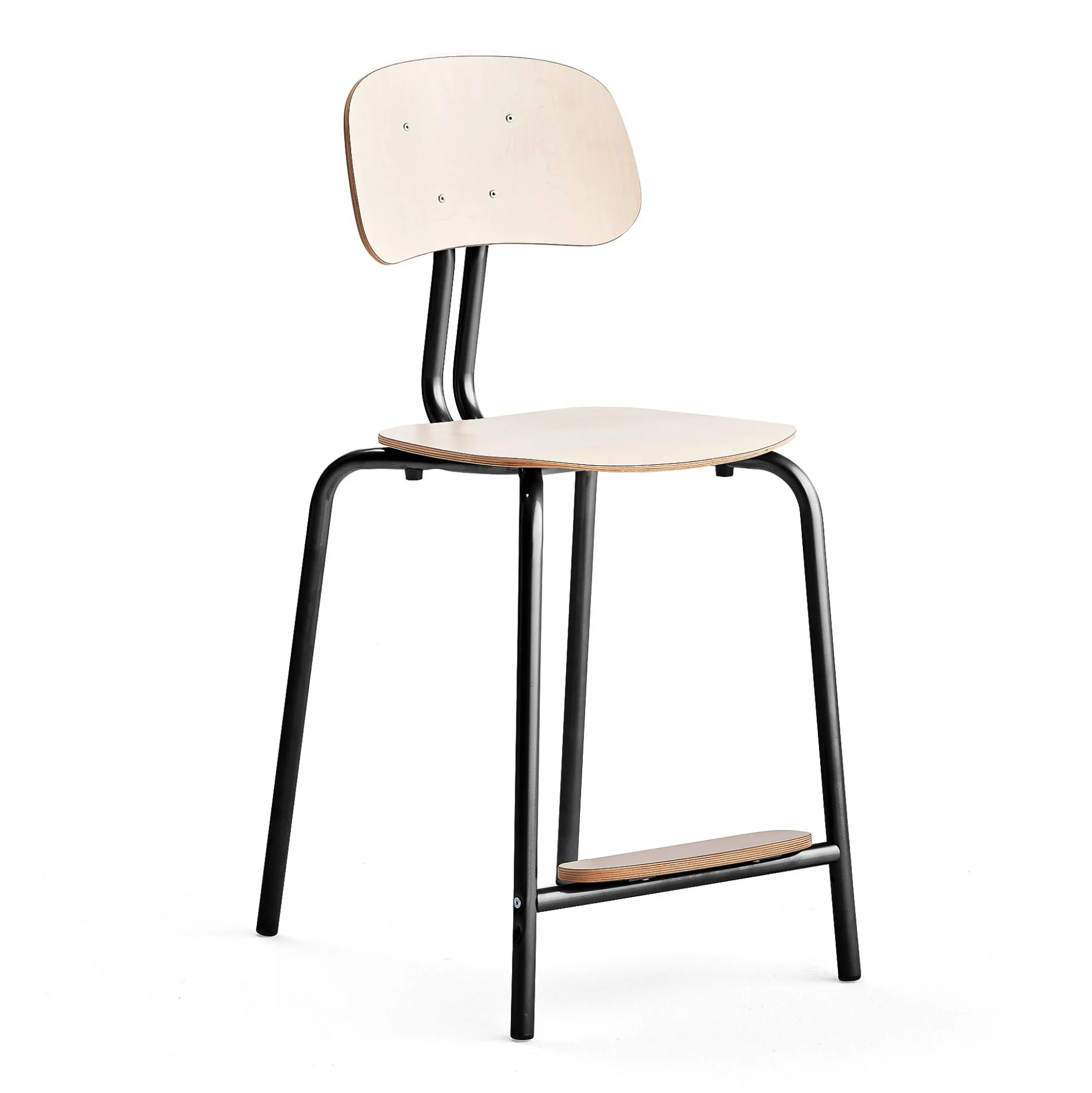 Oppilastuoli YNGVE Jalat, antrasiitinharmaa, koivu, korkeus: 610 mm