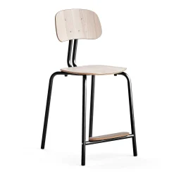 Oppilastuoli YNGVE Jalat, antrasiitinharmaa, saarni, korkeus 610 mm