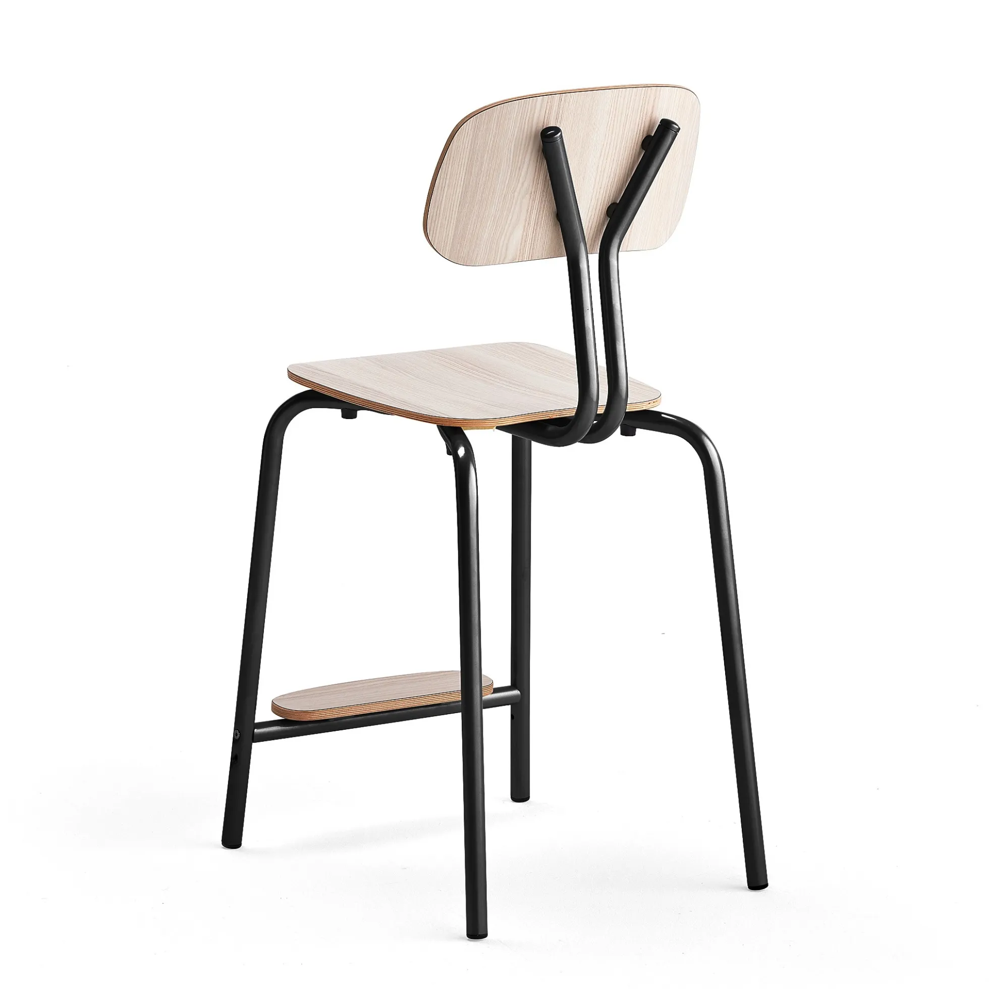 Oppilastuoli YNGVE Jalat, antrasiitinharmaa, saarni, korkeus 610 mm
