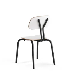 Oppilastuoli YNGVE Jalat, antrasiitinharmaa, valkoinen, korkeus: 460 mm