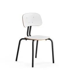 Oppilastuoli YNGVE Jalat, antrasiitinharmaa, valkoinen, korkeus: 460 mm