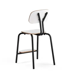 Oppilastuoli YNGVE Jalat, antrasiitinharmaa, valkoinen, korkeus: 520 mm