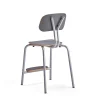 Oppilastuoli YNGVE Jalat, hopeanharmaa, antrasiitinharmaa, korkeus: 520 mm