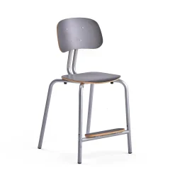 Oppilastuoli YNGVE Jalat, hopeanharmaa, antrasiitinharmaa, korkeus: 520 mm