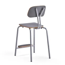 Oppilastuoli YNGVE Jalat, hopeanharmaa, antrasiitinharmaa, korkeus: 610 mm