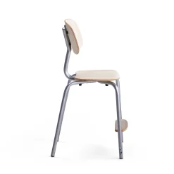 Oppilastuoli YNGVE Jalat, hopeanharmaa, tuhkanharmaa, korkeus: 520 mm