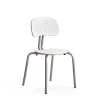 Oppilastuoli YNGVE Jalat, hopeanharmaa, valkoinen, korkeus: 460 mm