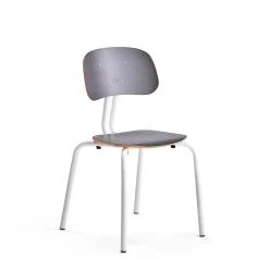 Oppilastuoli YNGVE Jalat, valkoinen, antrasiitinharmaa, korkeus 460 mm