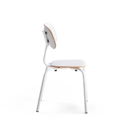 Oppilastuoli YNGVE Jalat, valkoinen, valkoinen, korkeus 460 mm