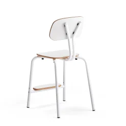 Oppilastuoli YNGVE Jalat, valkoinen, valkoinen, korkeus: 520 mm