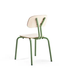 Oppilastuoli YNGVE Jalat, vihreä, koivu, korkeus 460 mm