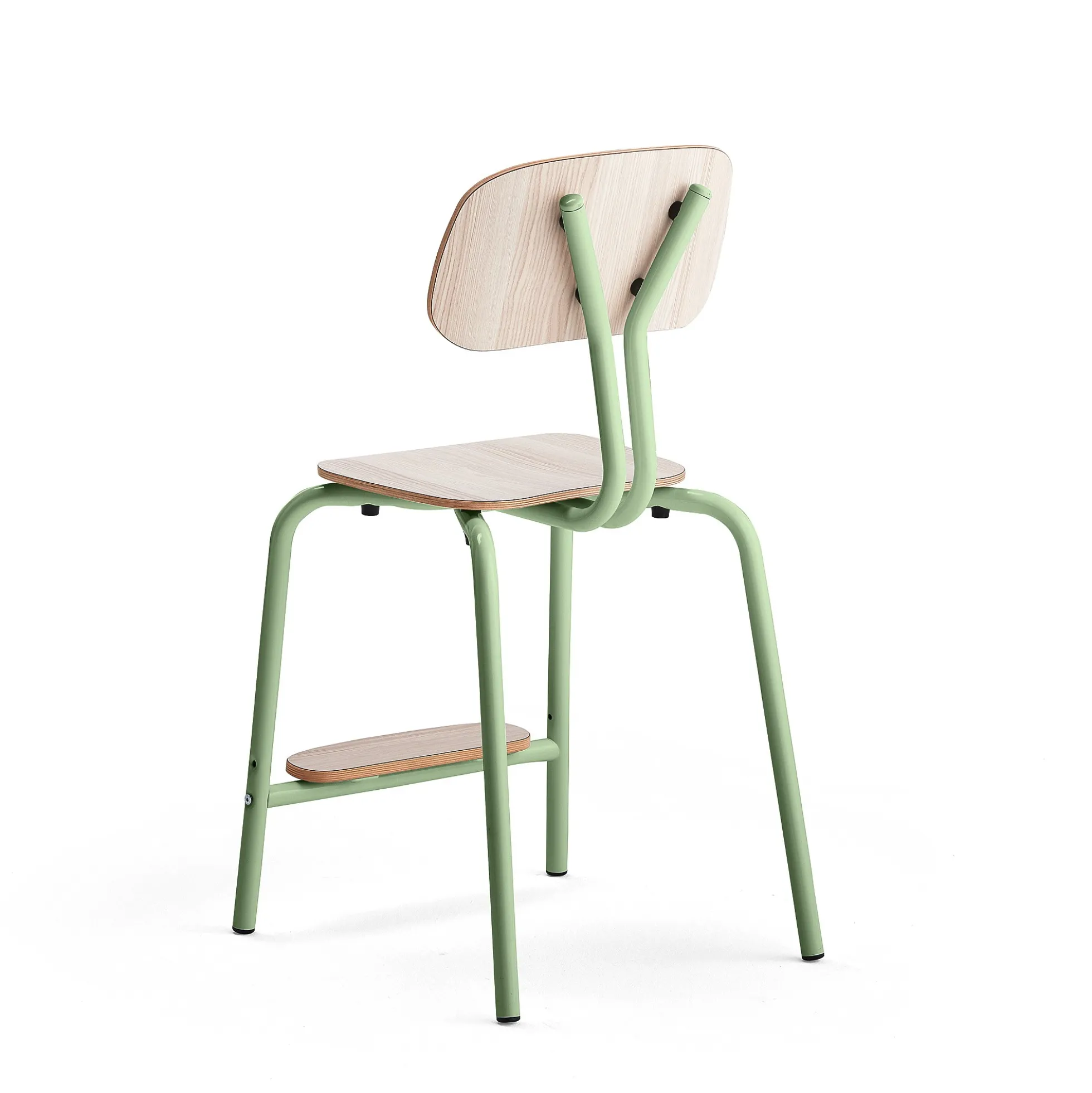 Oppilastuoli YNGVE Jalat, vihreä, tuhkanharmaa, korkeus: 520 mm