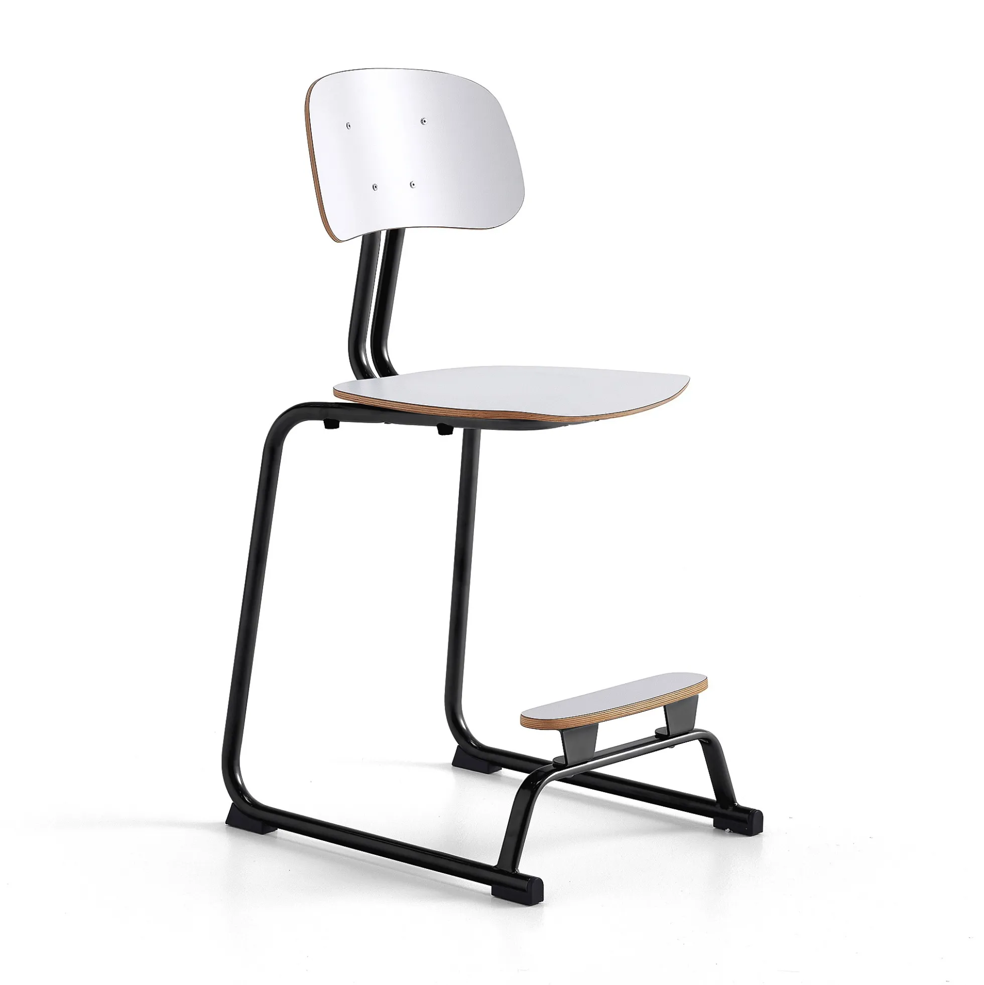Oppilastuoli YNGVE Liukunastat, antrasiitti, valkoinen, korkeus:610 mm