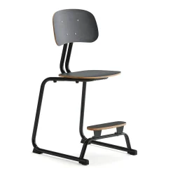 Oppilastuoli YNGVE L-malli, antrasiitinharmaa, antrasiitinharmaa, korkeus: 520 mm