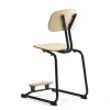 Oppilastuoli YNGVE L-malli, antrasiitinharmaa, koivu, korkeus: 500 mm