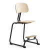 Oppilastuoli YNGVE L-malli, antrasiitinharmaa, koivu, korkeus: 520 mm
