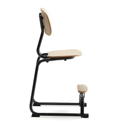 Oppilastuoli YNGVE L-malli, antrasiitinharmaa, koivu, korkeus: 520 mm