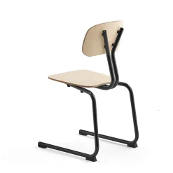 Oppilastuoli YNGVE L-malli, antrasiitinharmaa, koivu, korkeus: 460 mm