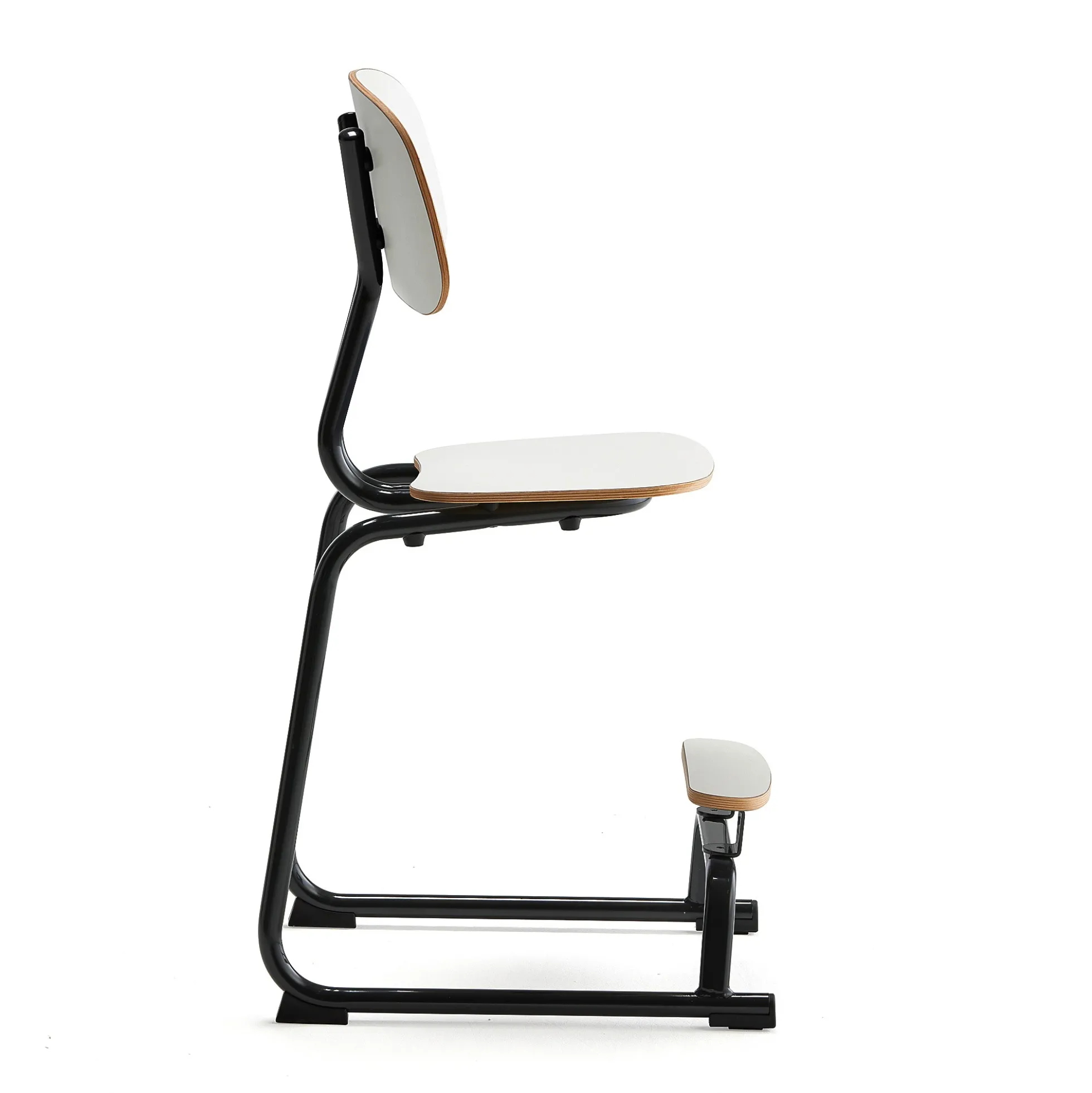 Oppilastuoli YNGVE L-malli, antrasiitinharmaa, valkoinen, korkeus: 520 mm
