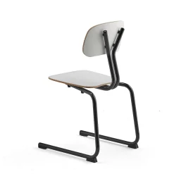 Oppilastuoli YNGVE L-malli, antrasiitinharmaa, valkoinen, korkeus: 460 mm