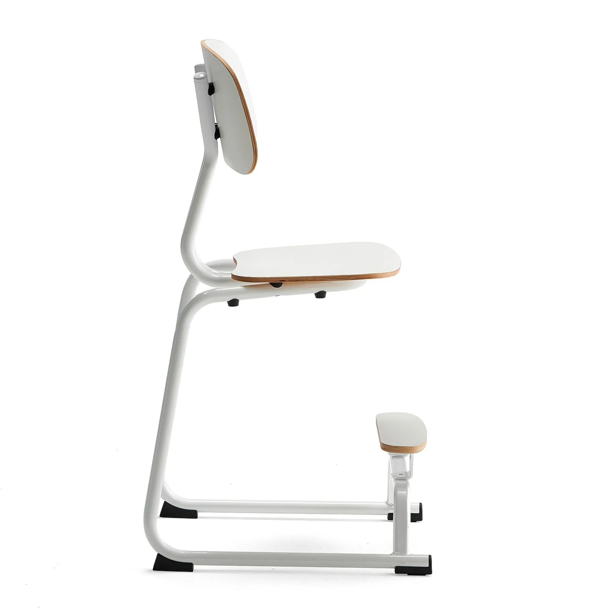 Oppilastuoli YNGVE L-malli, valkoinen, valkoinen, korkeus: 520 mm