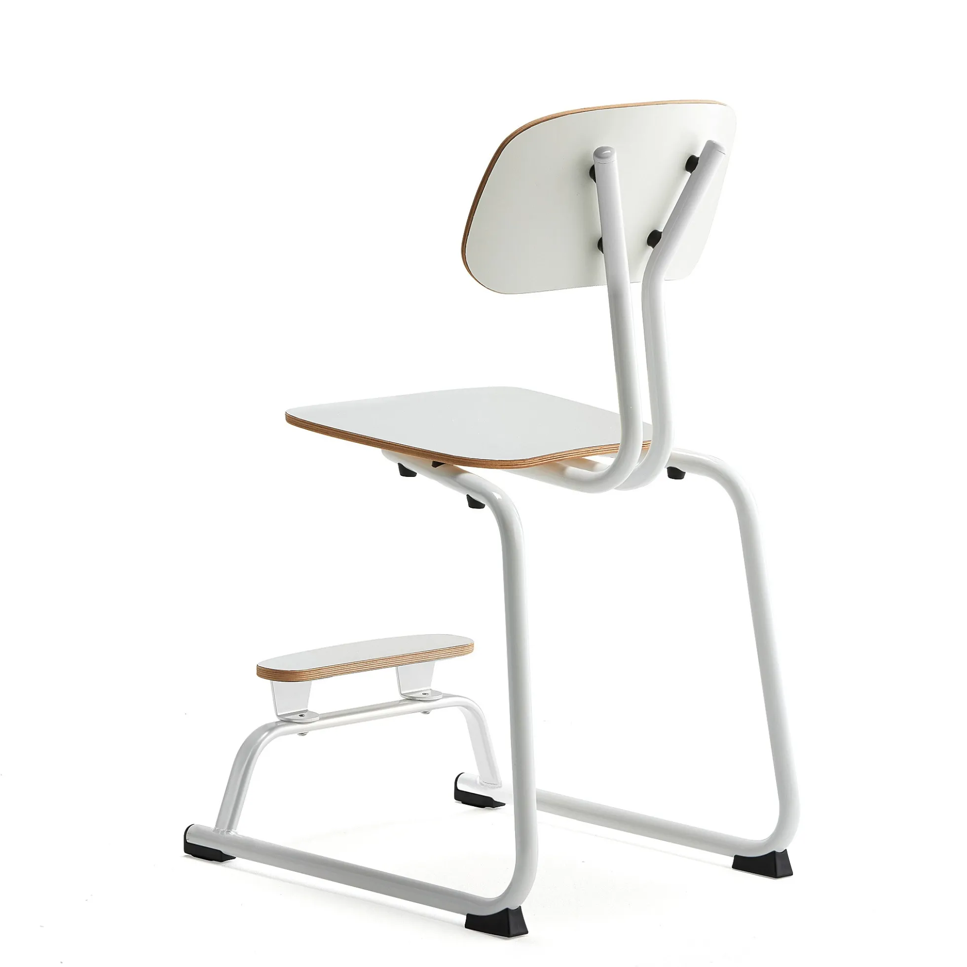 Oppilastuoli YNGVE L-malli, valkoinen, valkoinen, korkeus: 520 mm