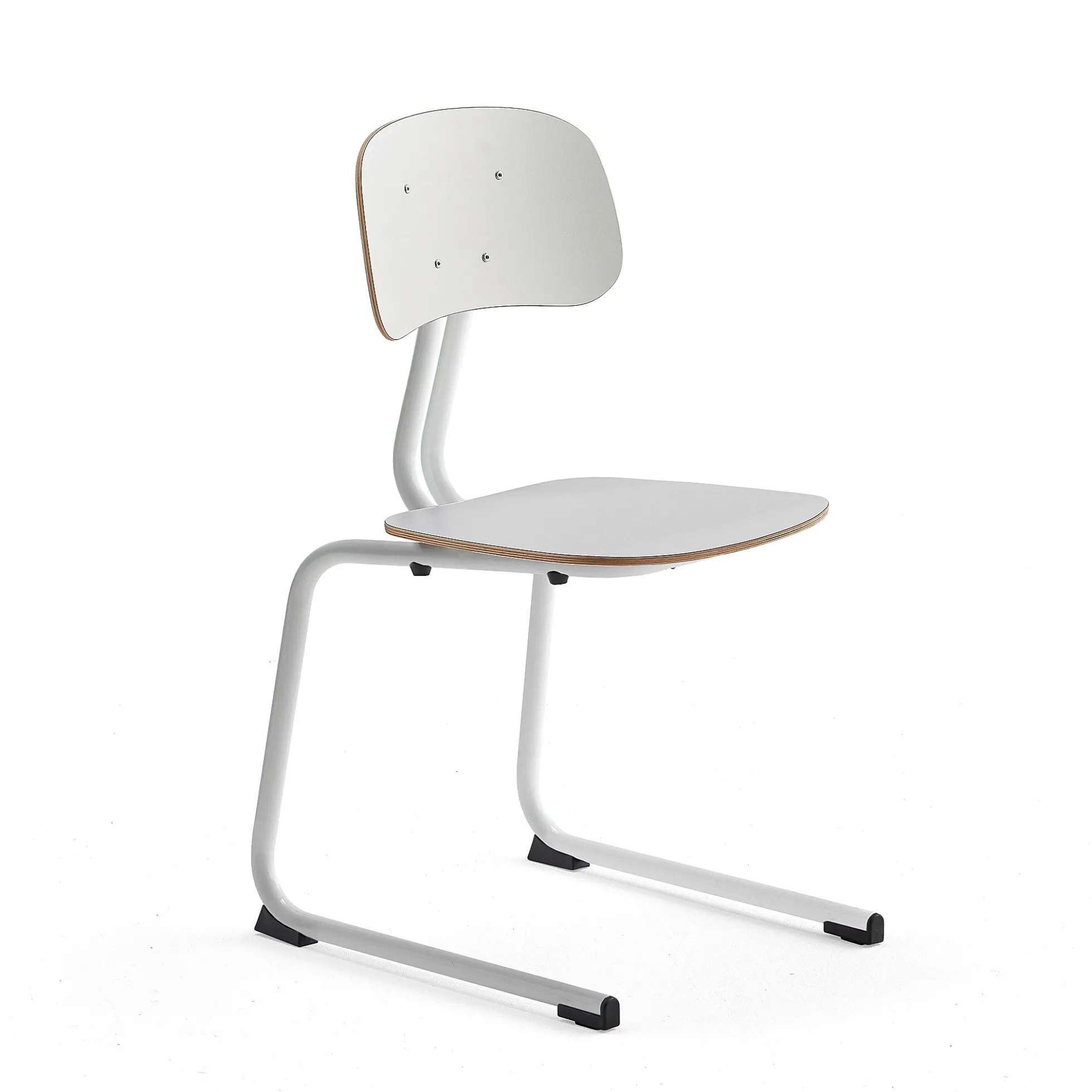 Oppilastuoli YNGVE L-malli, valkoinen, valkoinen, korkeus: 460 mm