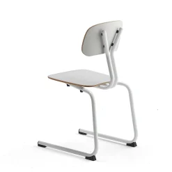 Oppilastuoli YNGVE L-malli, valkoinen, valkoinen, korkeus: 460 mm