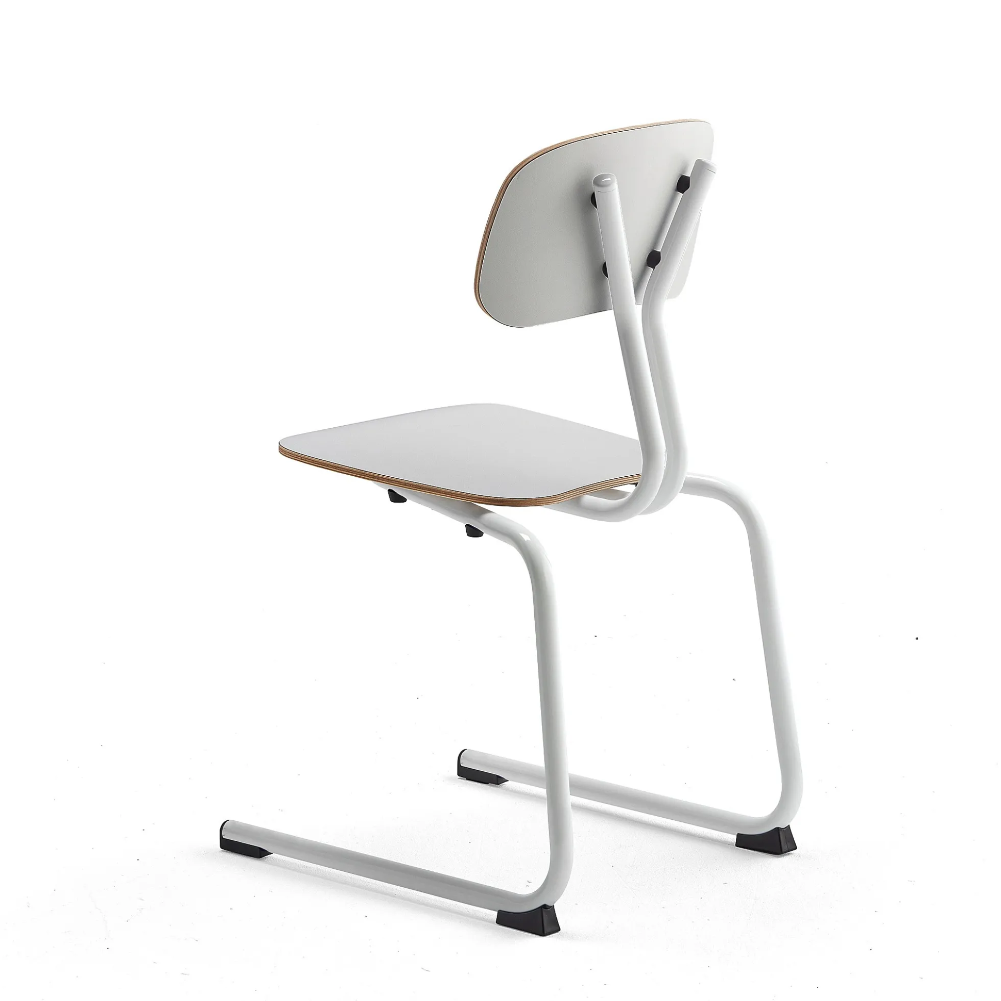 Oppilastuoli YNGVE L-malli, valkoinen, valkoinen, korkeus: 460 mm