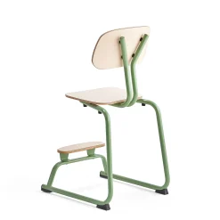 Oppilastuoli YNGVE L-malli, vihreä, koivu, korkeus 520 mm