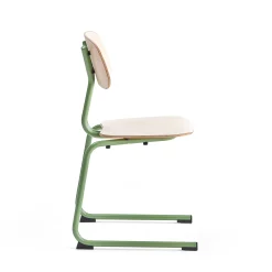 Oppilastuoli YNGVE L-malli, vihreä, koivu, korkeus 460 mm
