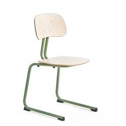 Oppilastuoli YNGVE L-malli, vihreä, koivu, korkeus 460 mm