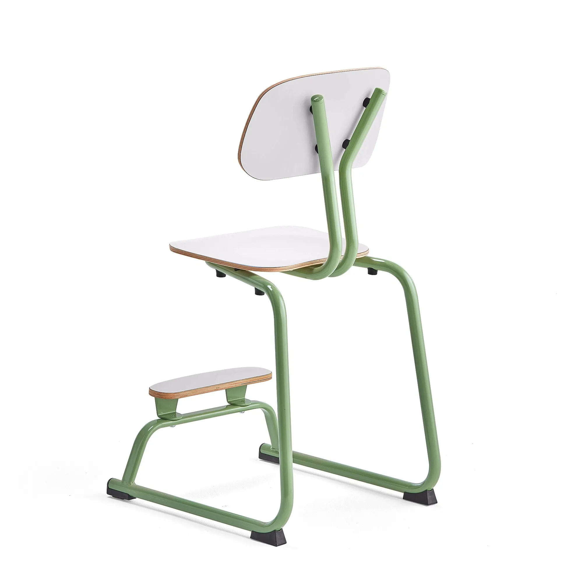 Oppilastuoli YNGVE L-malli, vihreä, valkoinen, korkeus 520 mm