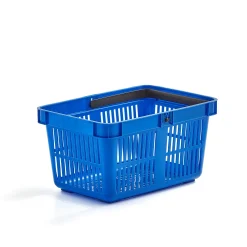 Ostoskori 27 litraa, sininen, 22 kpl