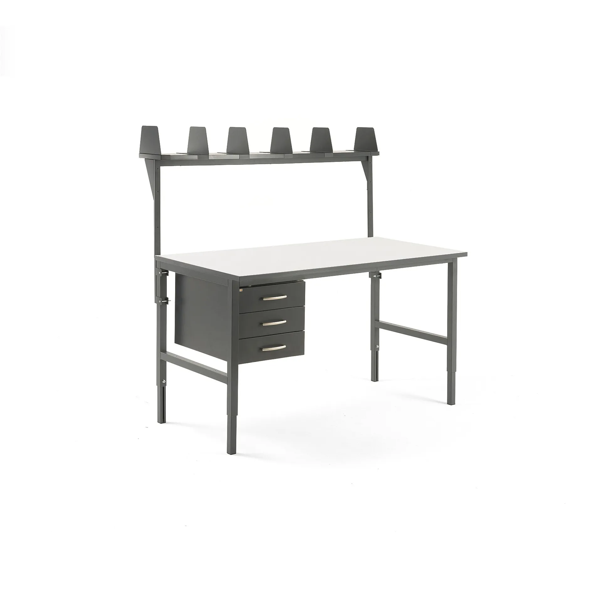 Pakettitarjous CARGO Pakkauspöytä, 1600x750 mm, 3 vetolaatikkoa, ylähylly