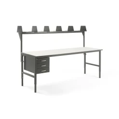 Pakettitarjous CARGO Pakkauspöytä, 2400x750 mm, 3 vetolaatikkoa, ylähylly