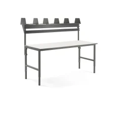 Pakettitarjous CARGO Pakkauspöytä, 2000x750 mm, ylähylly, 2 ripustukiskoa