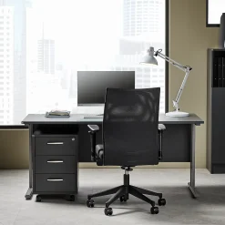 Pakettitarjous FLEXUS Työpöytä + 3-vetolaatikon laatikosto, 1600x800 mm, harmaa