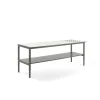 Pakkauspöytä CARGO Alahylly, rullat, 2000x750 mm, valkoinen pöytälevy