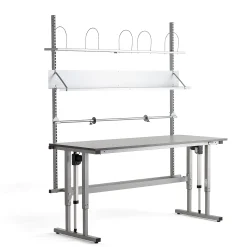 Pakkauspöytä MOTION Korkeussäädettävä, 2000x800 mm, harmaa
