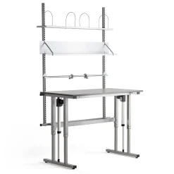 Pakkauspöytä MOTION Korkeussäädettävä, 1500x800 mm, harmaa