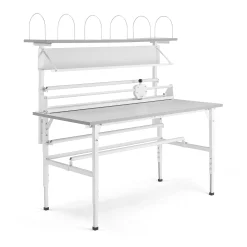 Pakkauspöytä SEND Ylähylly, 1600x800 mm, harmaa