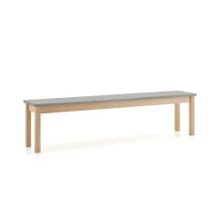 Penkki ZET 1800x360 mm, harmaa