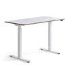 Pieni sähköpöytä NOVUS 1200x600 mm, valkoinen jalusta, valkoinen työtaso