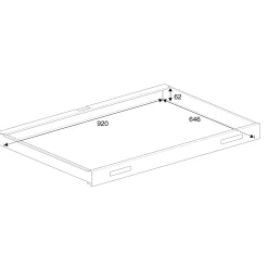 Piirustuslaatikosto SKETCH Kaksipuolinen, A1, laminaatti, valkoinen