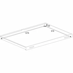 Piirustuslaatikosto SKETCH Yksipuolinen, A0, laminaatti, valkoinen