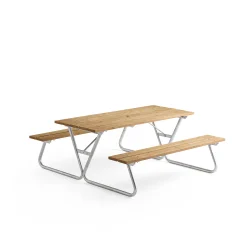 Piknikpöytä PICNIC PINE Erikoispitkä, 1800 mm, ruskea