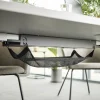 Pistorasiapaneeli pöytään UNIFY QBUS/AUDREY -kiinteälle jalustalle 2400 mm Varustamaton, suuri, musta