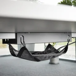Pistorasiapaneeli pöytään UNIFY QBUS/AUDREY -kiinteälle jalustalle 2400 mm Varustamaton, pieni, hopea